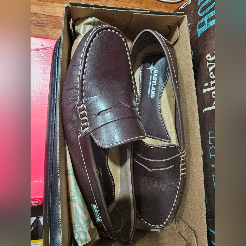 Eastland Women's Dark Brown Slip-On Loafers